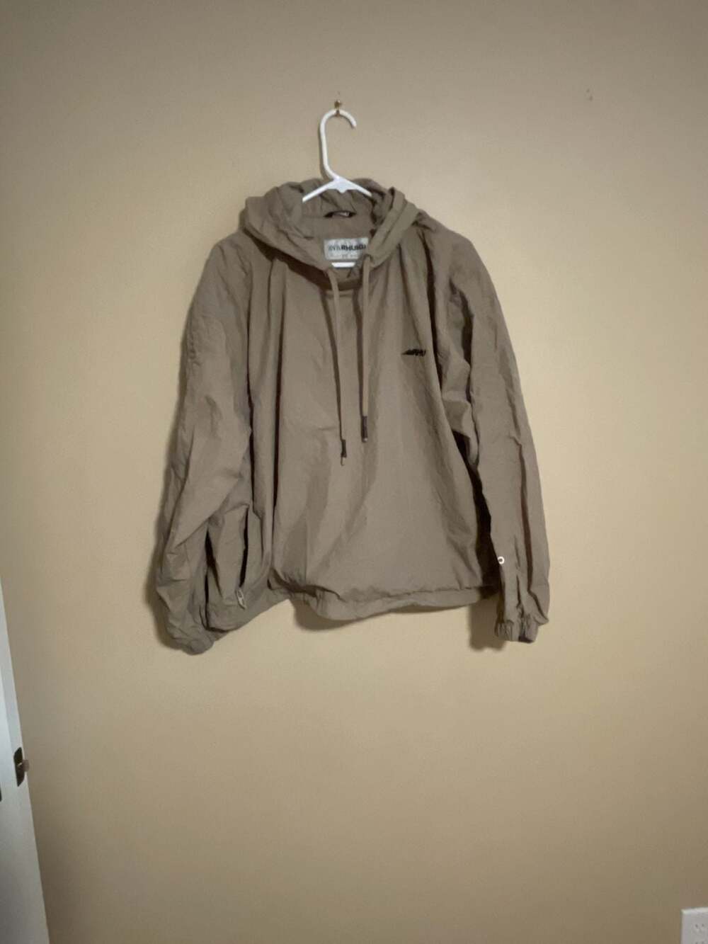 Zara Rhuigi Brown Windbreaker Pullover Hoodie